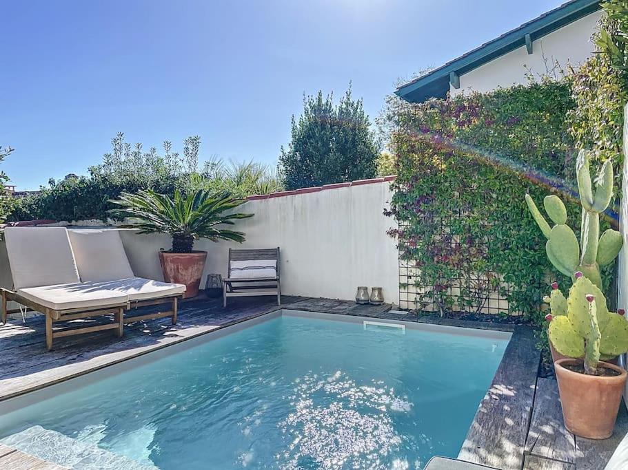 Maison 4 Chambres Cote Des Basques Avec Piscine Biarritz Eksteriør billede